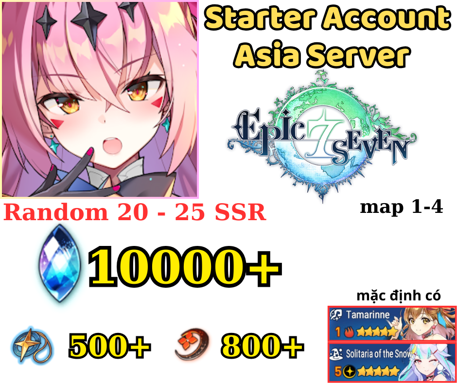 [ASIA]Epic Seven 10K Skystone - Solitaria Of the Snow + Tamarine